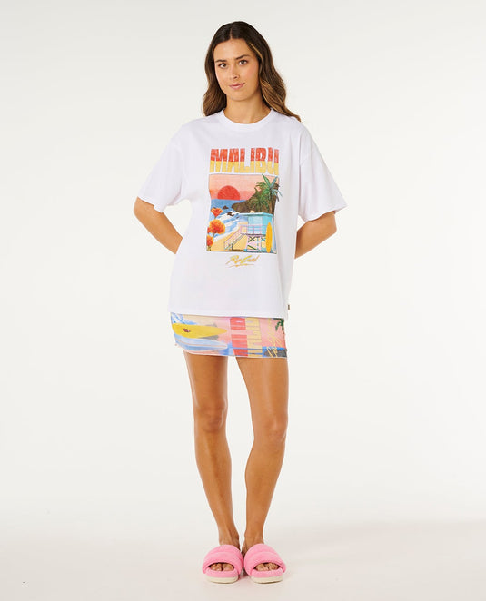 Rip Curl Women's Hayley O Heritage T-Shirt Optical White 0MTWTE-3262