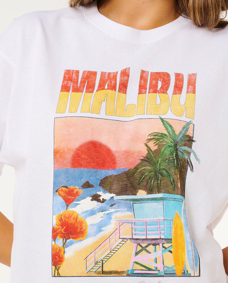 Load image into Gallery viewer, Rip Curl Women's Hayley O Heritage T-Shirt Optical White 0MTWTE-3262
