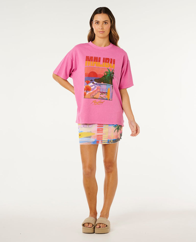 Load image into Gallery viewer, Rip Curl Women's Hayley O Heritage T-Shirt Super Pink 0MTWTE-4007

