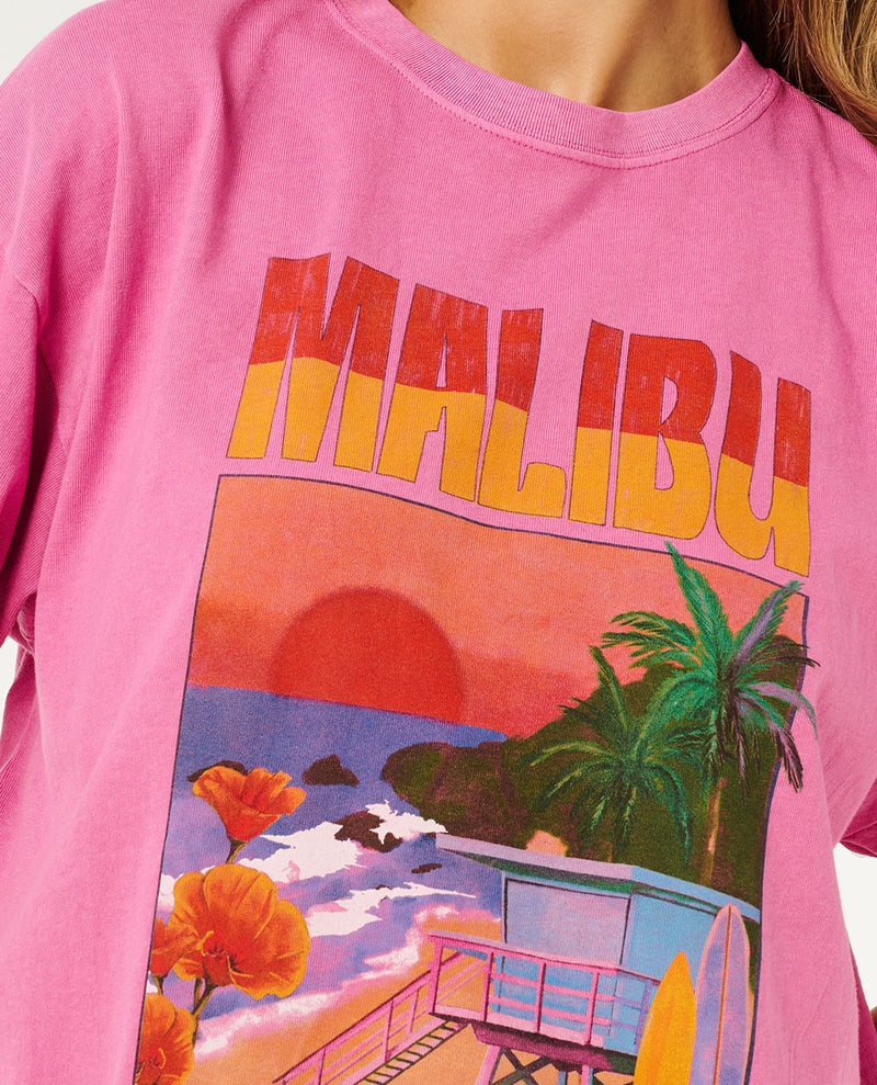 Load image into Gallery viewer, Rip Curl Women's Hayley O Heritage T-Shirt Super Pink 0MTWTE-4007
