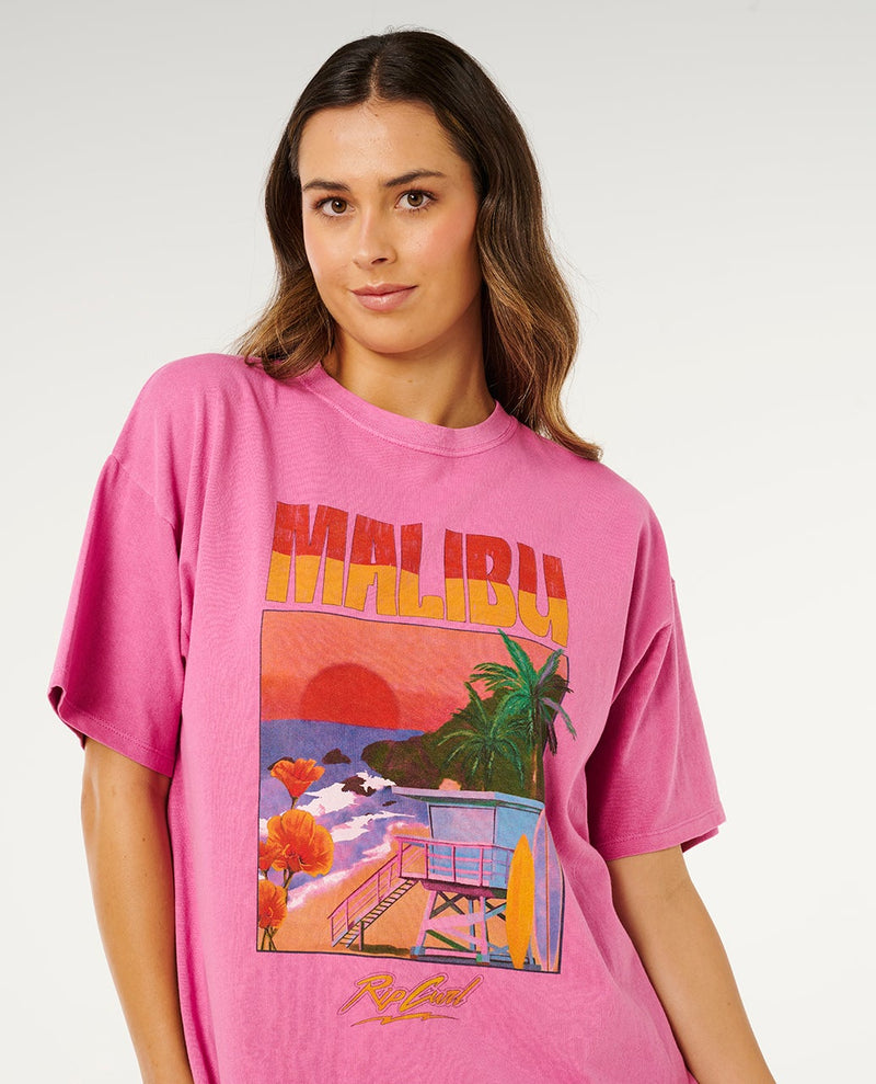 Load image into Gallery viewer, Rip Curl Women's Hayley O Heritage T-Shirt Super Pink 0MTWTE-4007

