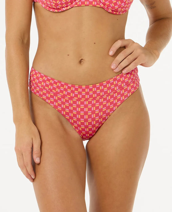 Rip Curl Women's Shell Cove Good Bikini Bottom Red 0NEWSW-0040