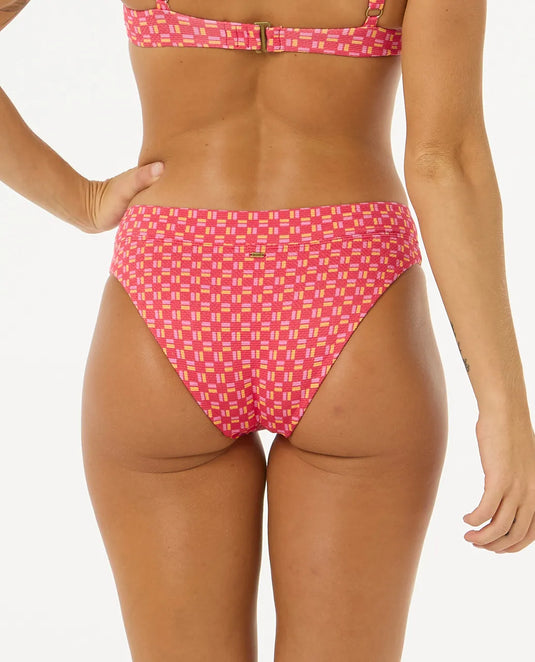 Rip Curl Women's Shell Cove Good Bikini Bottom Red 0NEWSW-0040