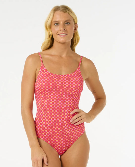 Rip Curl Women's Shell Cove Cheeky One Piece 0NGWSW-0040