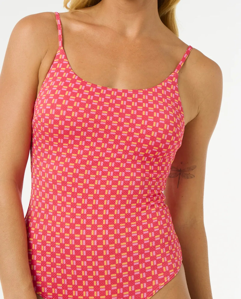 Load image into Gallery viewer, Rip Curl Women&#39;s Shell Cove Cheeky One Piece 0NGWSW-0040
