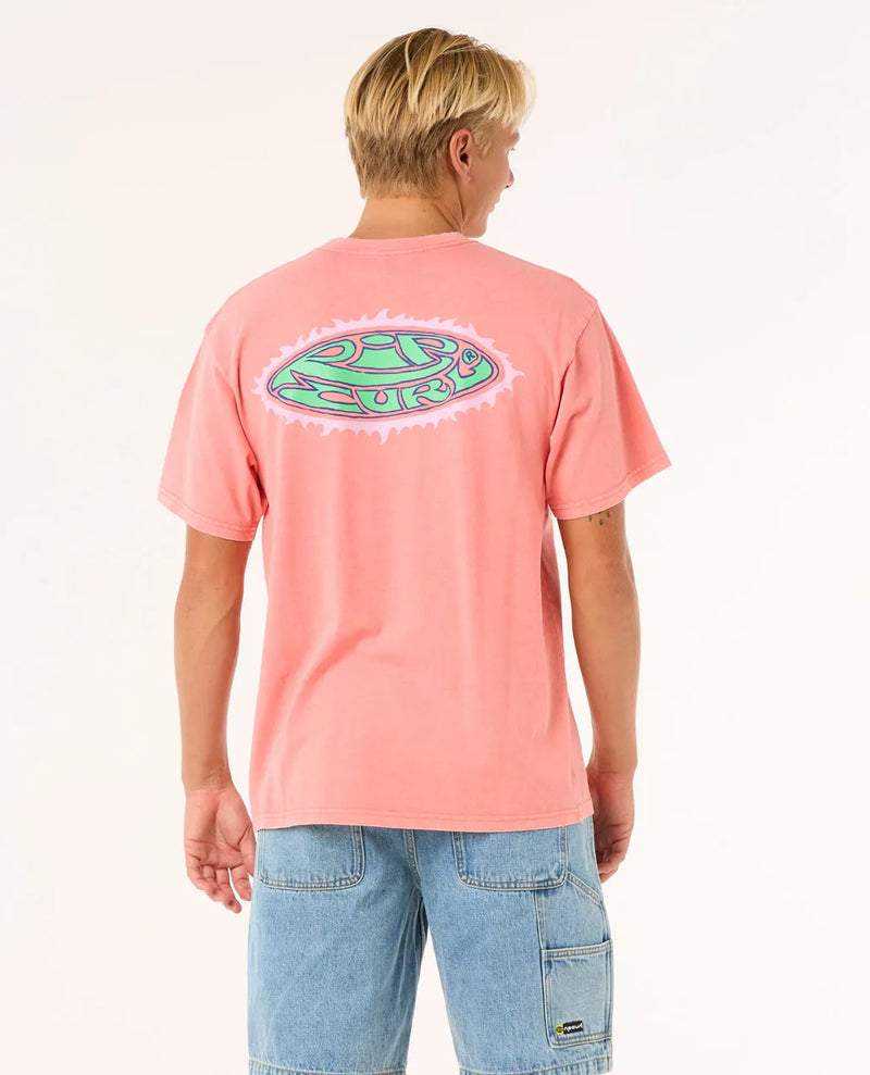 Load image into Gallery viewer, Rip Curl Men&#39;s Raw Energy Sloth T-shirt Watermelon 0O2MTE-3156
