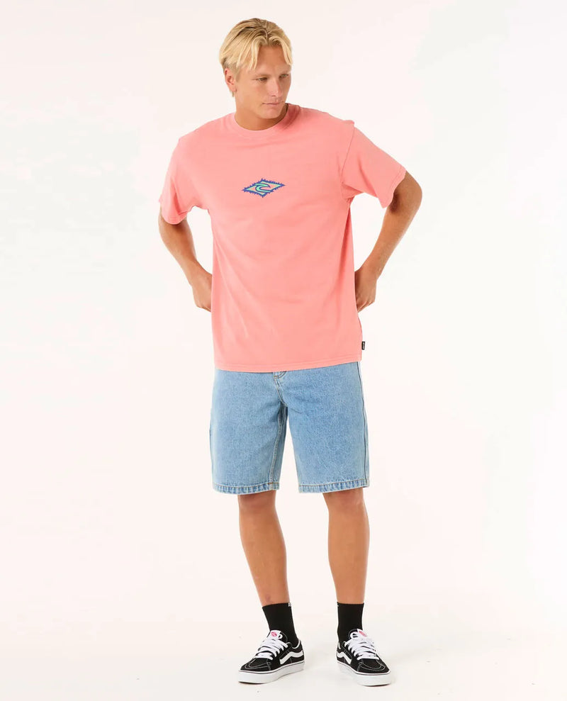 Load image into Gallery viewer, Rip Curl Men&#39;s Raw Energy Sloth T-shirt Watermelon 0O2MTE-3156
