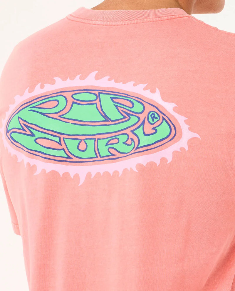 Load image into Gallery viewer, Rip Curl Men&#39;s Raw Energy Sloth T-shirt Watermelon 0O2MTE-3156
