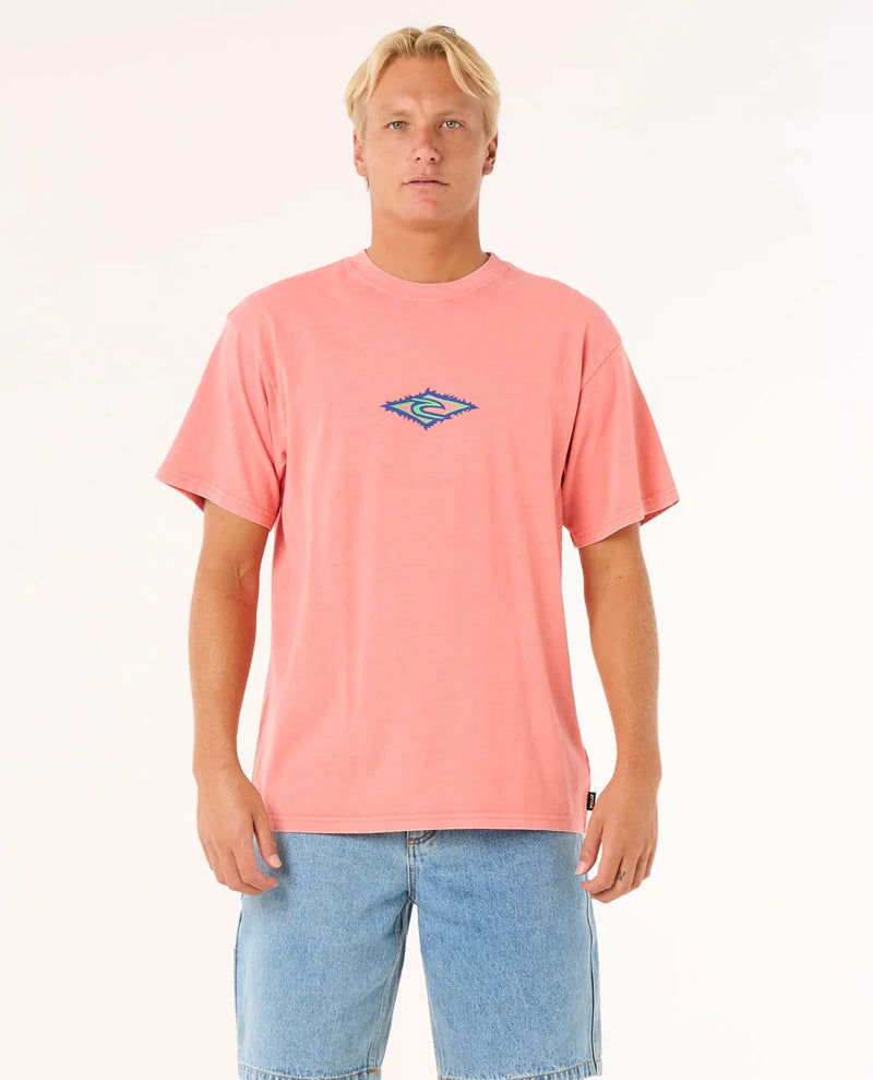 Load image into Gallery viewer, Rip Curl Men&#39;s Raw Energy Sloth T-shirt Watermelon 0O2MTE-3156
