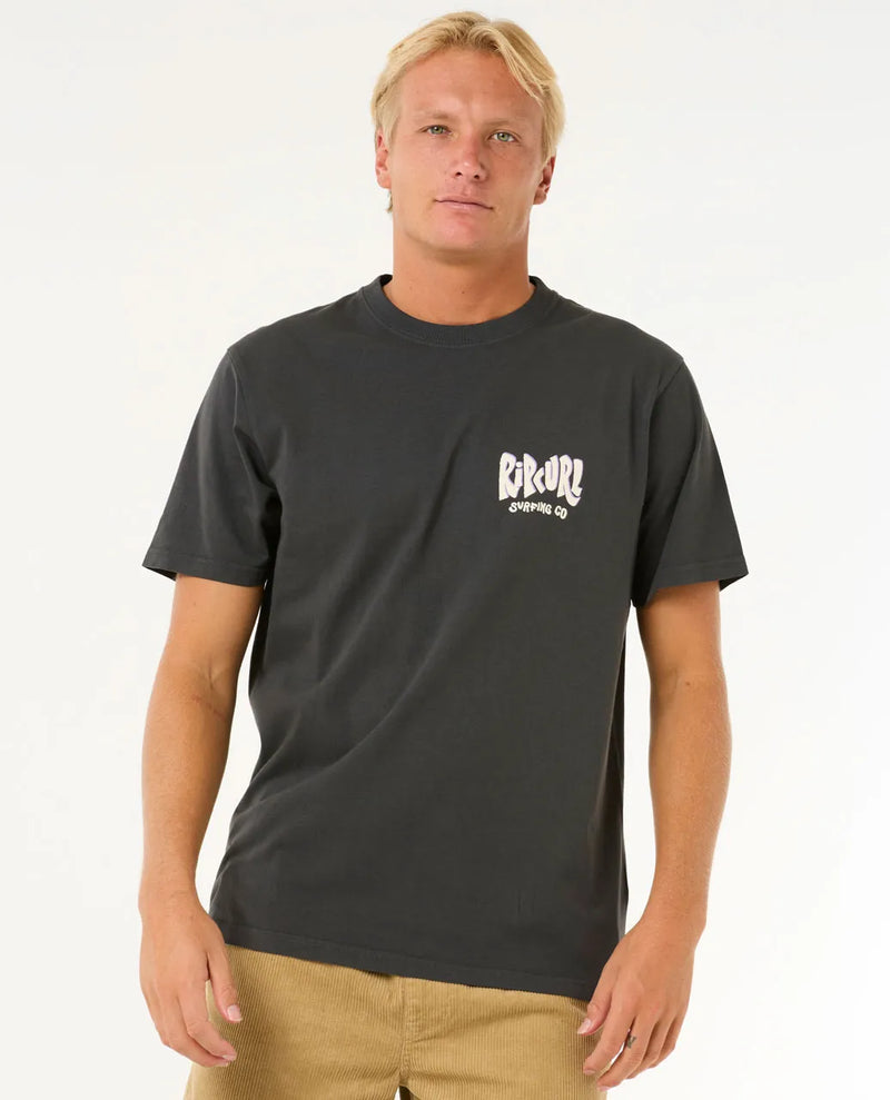 Load image into Gallery viewer, Rip Curl Men&#39;s Shield T-Shirt Washed Black 0OAMTE-8264
