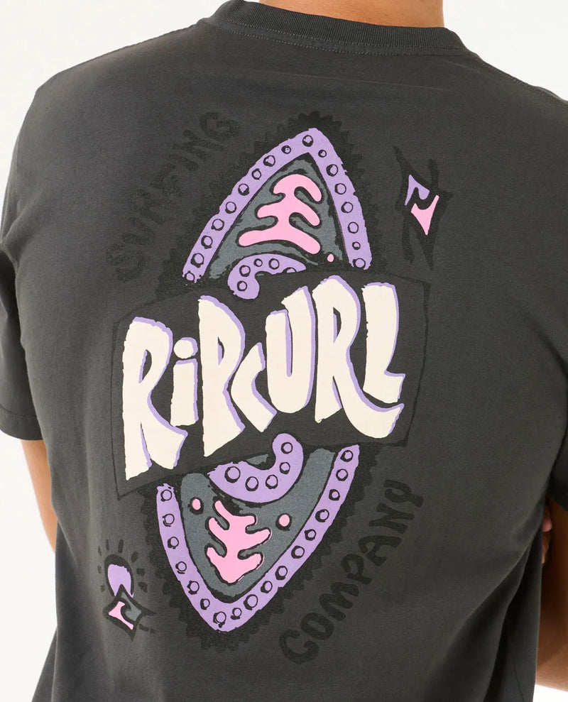 Load image into Gallery viewer, Rip Curl Men&#39;s Shield T-Shirt Washed Black 0OAMTE-8264
