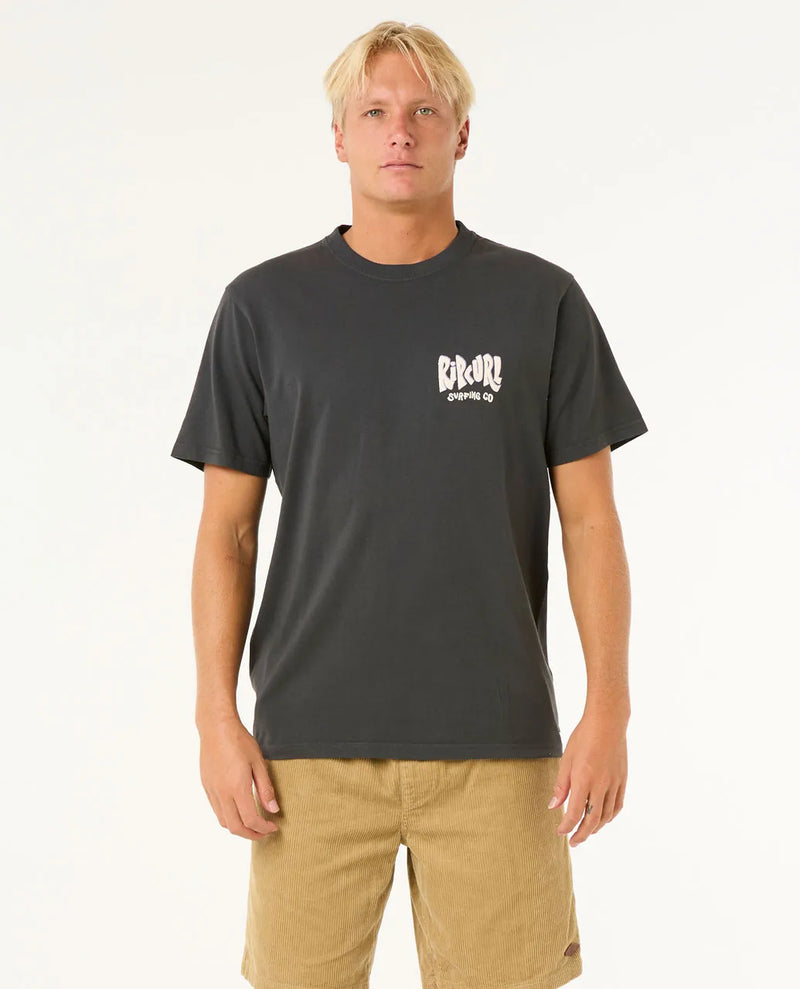 Load image into Gallery viewer, Rip Curl Men&#39;s Shield T-Shirt Washed Black 0OAMTE-8264
