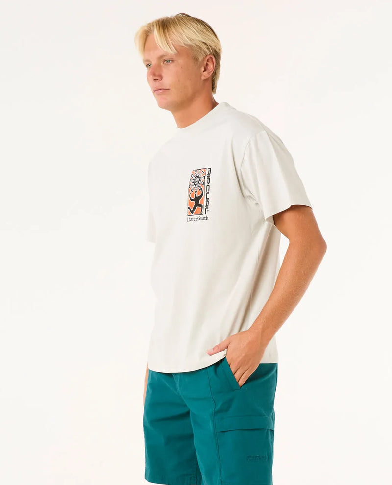 Load image into Gallery viewer, Rip Curl Men&#39;s Search Dawn T-Shirt Iced Grey 0OBMTE-3273
