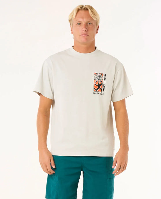 Rip Curl Men's Search Dawn T-Shirt Iced Grey 0OBMTE-3273