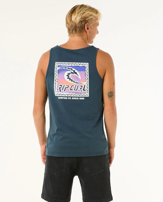 Rip Curl Men's Raw Energy Trad Tank Top Dark Navy 0OJMTE-0291