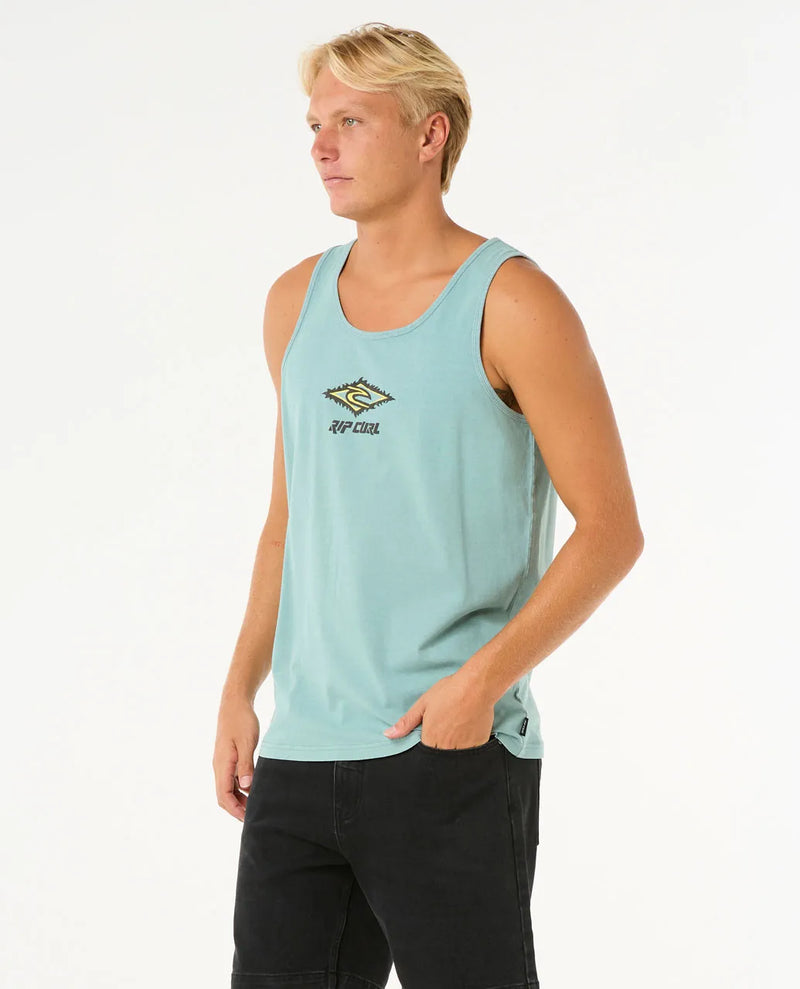 Load image into Gallery viewer, Rip Curl Men&#39;s Raw Energy Sloth Tank Top Blue Lagoon 0OKMTE-3038
