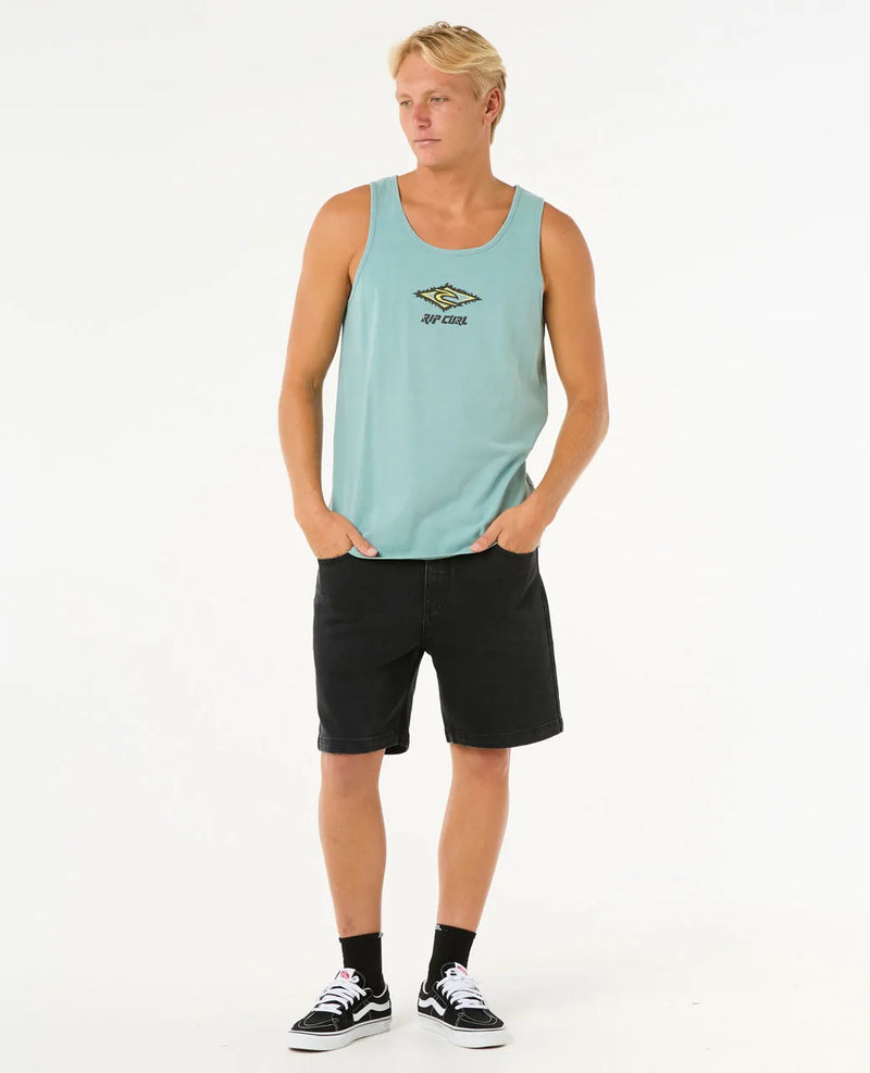 Load image into Gallery viewer, Rip Curl Men&#39;s Raw Energy Sloth Tank Top Blue Lagoon 0OKMTE-3038
