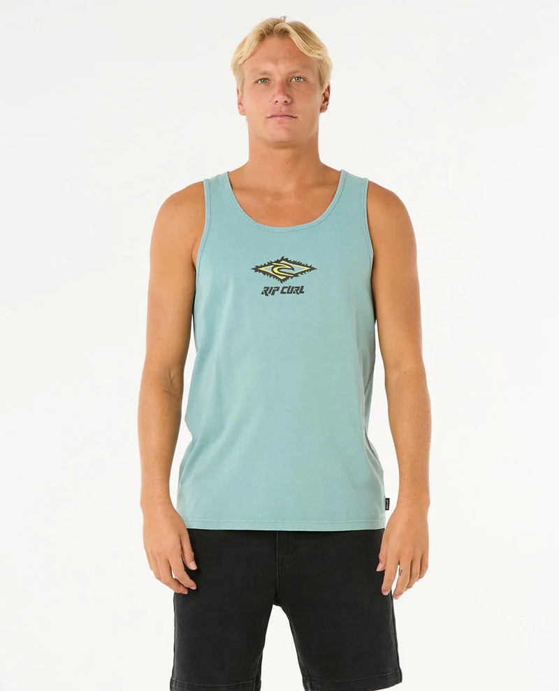 Load image into Gallery viewer, Rip Curl Men&#39;s Raw Energy Sloth Tank Top Blue Lagoon 0OKMTE-3038
