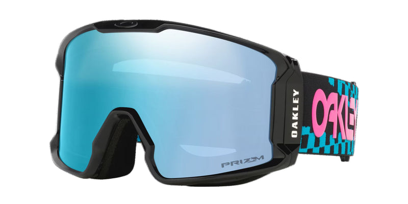 Load image into Gallery viewer, Oakley Unisex Line Miner™ L Chex Black Snow Goggles Prizm Snow Sapphire Iridium OO7070-I201
