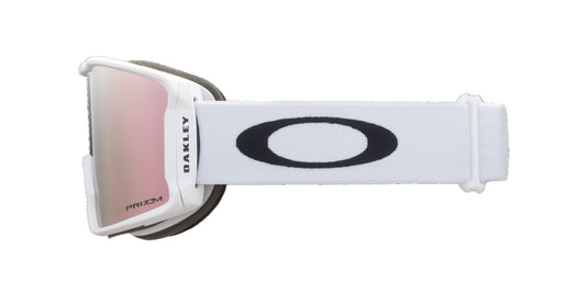 Oakley Unisex Line Miner™ M Matte White Snow Goggles Prizm Rose Gold Iridium OO7093-70-00