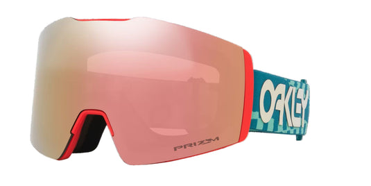Oakley Unisex Fall Line M Pacific Chex Snow Goggles Prizm Rose Gold Iridium OO7103-79