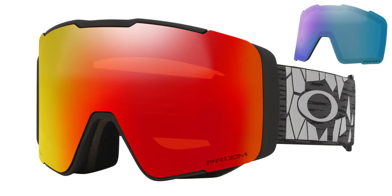 Load image into Gallery viewer, Oakley Unisex Line Miner™ Pro L Black Reinforce Snow Goggles Prizm Snow Torch Iridium OO7136-14
