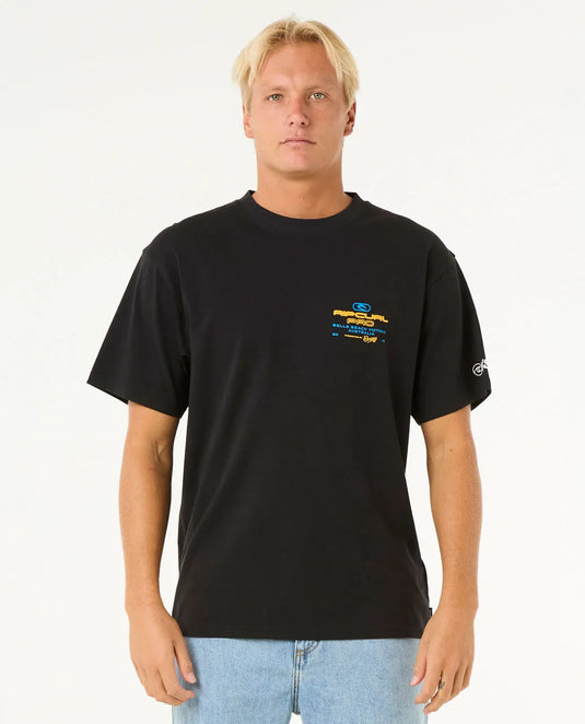 Rip Curl Unisex Pro Bells Beach 2025 Event T-Shirt Black 0OVMTE-0090