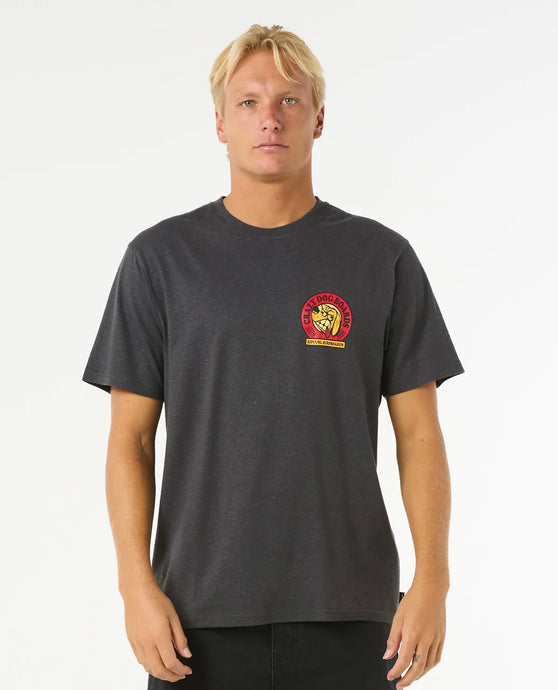 Rip Curl Men's Shaper Address Short Sleeve Washed Black 0Q7MTE-8264