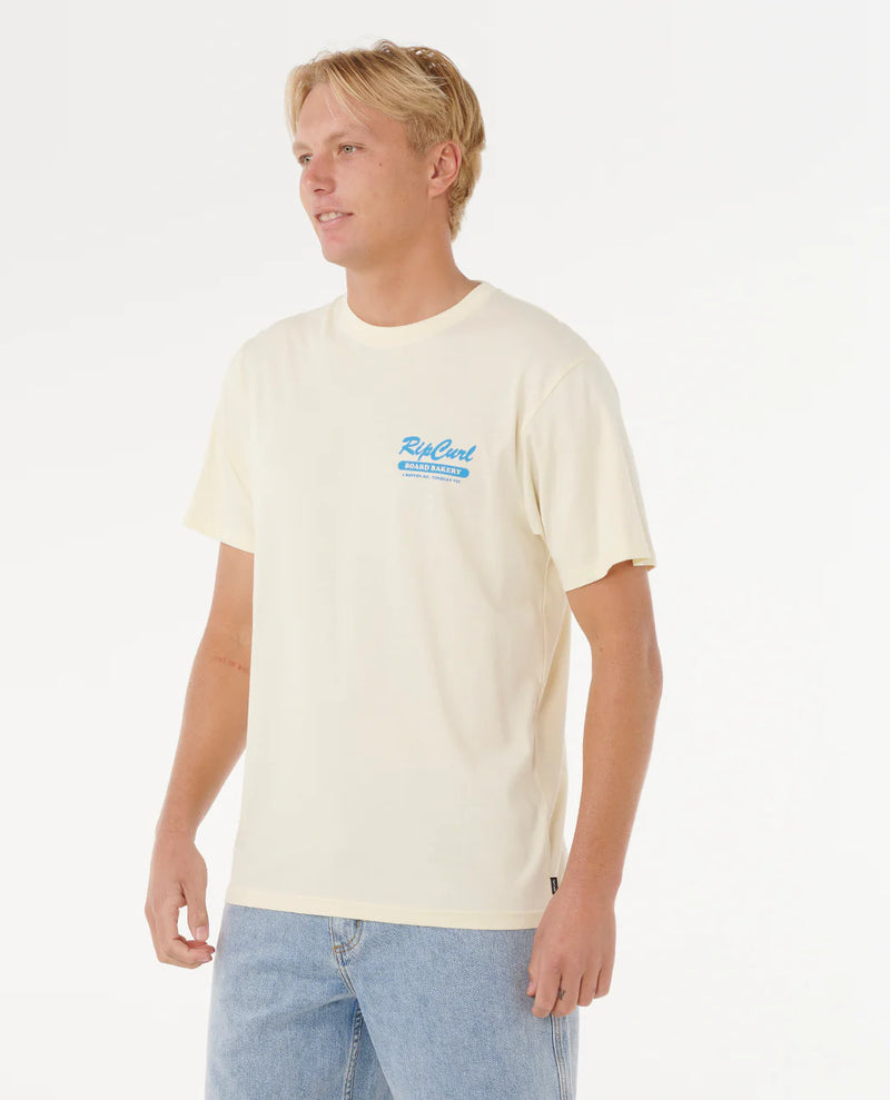 Load image into Gallery viewer, Rip Curl Men's Board Bakery T-Shirt Lemon Ice 0U7MTE-15
