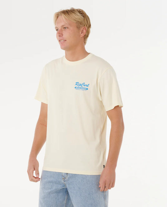 Rip Curl Men's Board Bakery T-Shirt Lemon Ice 0U7MTE-15