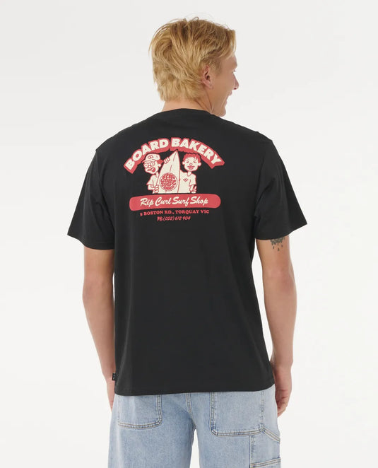 Rip Curl Men's Board Bakery T-shirt Black 0U7MTE-0090