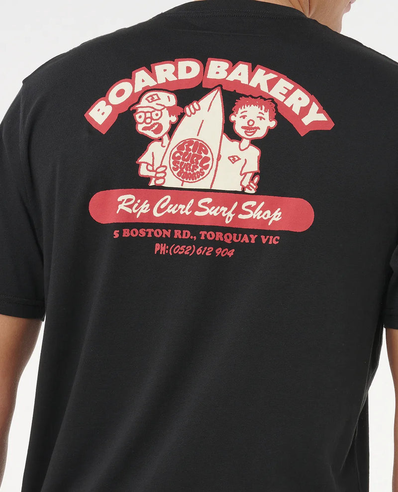 Load image into Gallery viewer, Rip Curl Men&#39;s Board Bakery T-shirt Black 0U7MTE-0090
