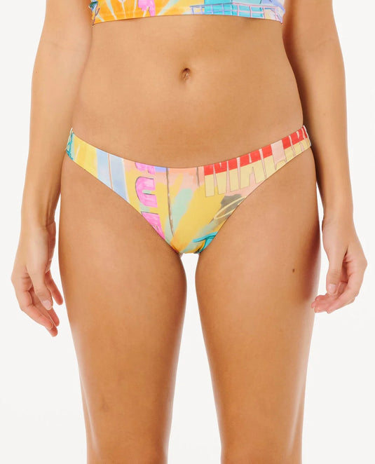 Rip Curl Women's Hotel Malibu Good Bikini Bottom Multico 0WUWSW-3282