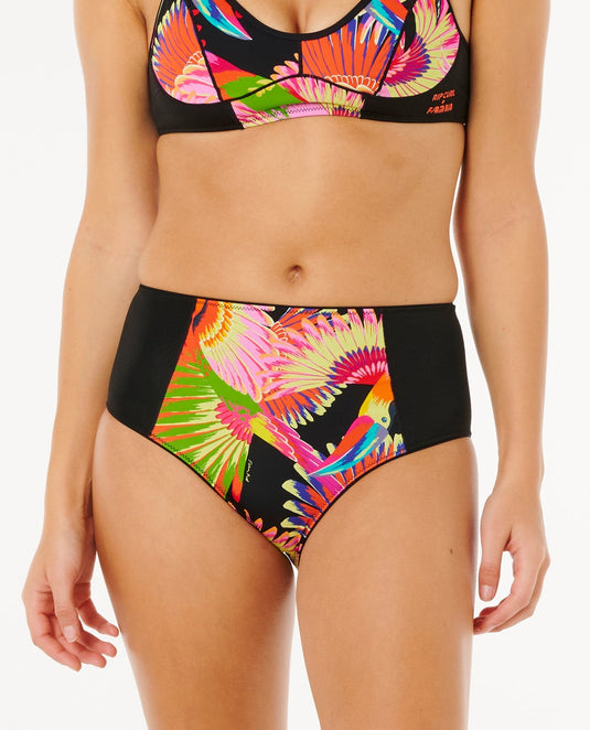 Rip Curl Women's Mirage High Waist Good Coverage Bikini Bottom Toucan 0XIWSW-2847