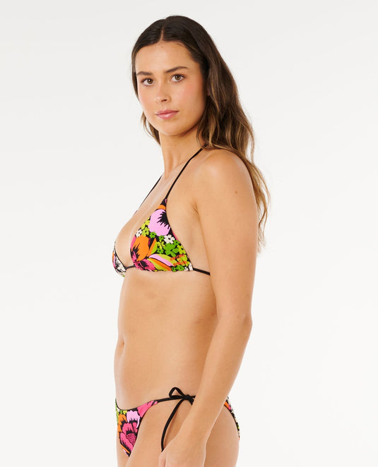 Rip Curl Women's Carioca Reversible Sliding Triangle Bikini Top Bloom 0XKWSW-2846