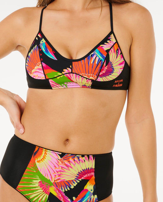 Rip Curl Women's Mirage Crop Bikini Top Toucan 0XLWSW-2847