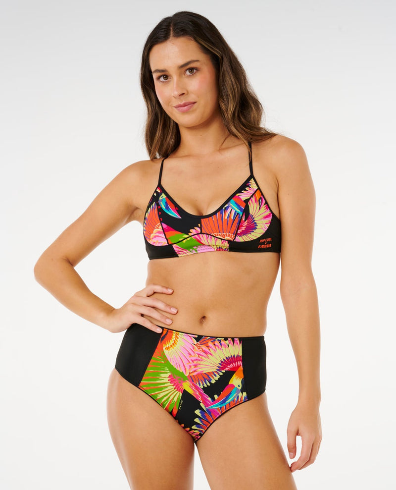 Load image into Gallery viewer, Rip Curl Women's Mirage Crop Bikini Top Toucan 0XLWSW-2847
