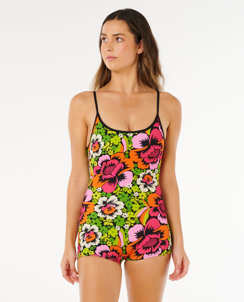 Load image into Gallery viewer, Rip Curl Women's Blooming Short Jane Swim Suit Bloom 0XNWSW-2846
