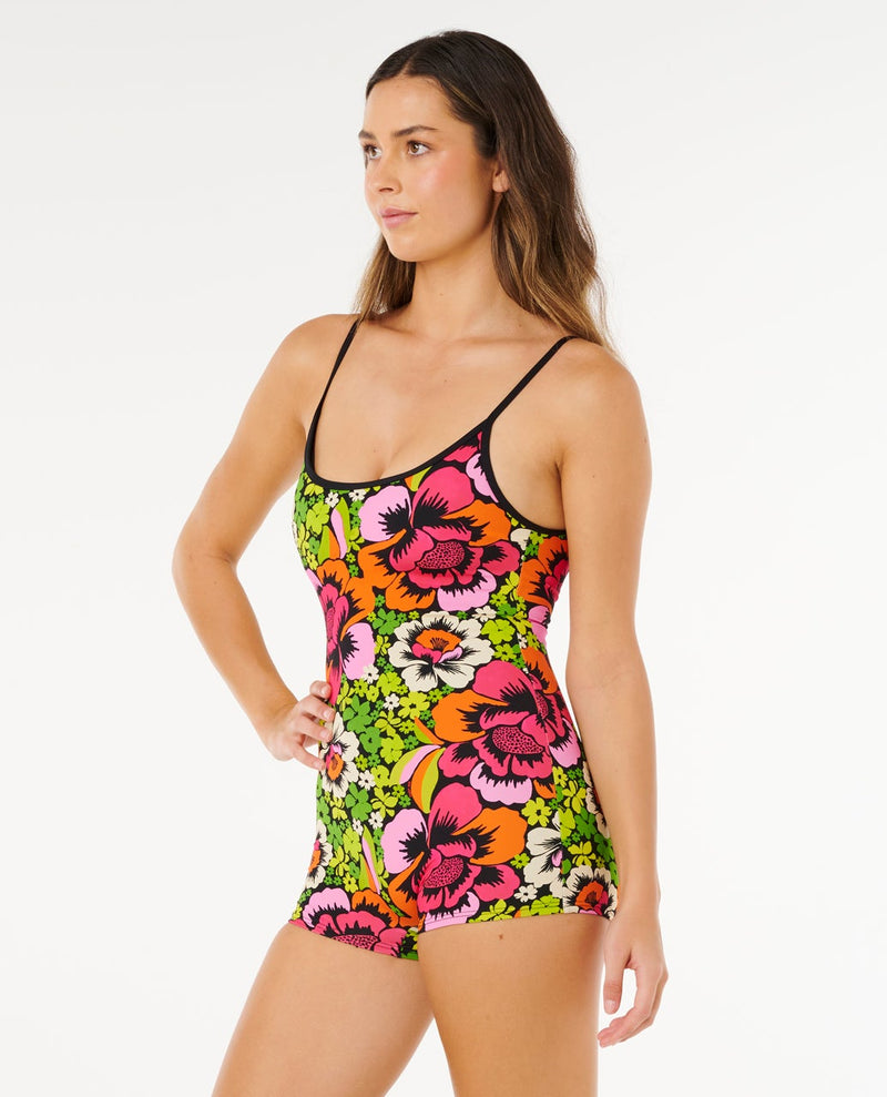 Load image into Gallery viewer, Rip Curl Women's Blooming Short Jane Swim Suit Bloom 0XNWSW-2846
