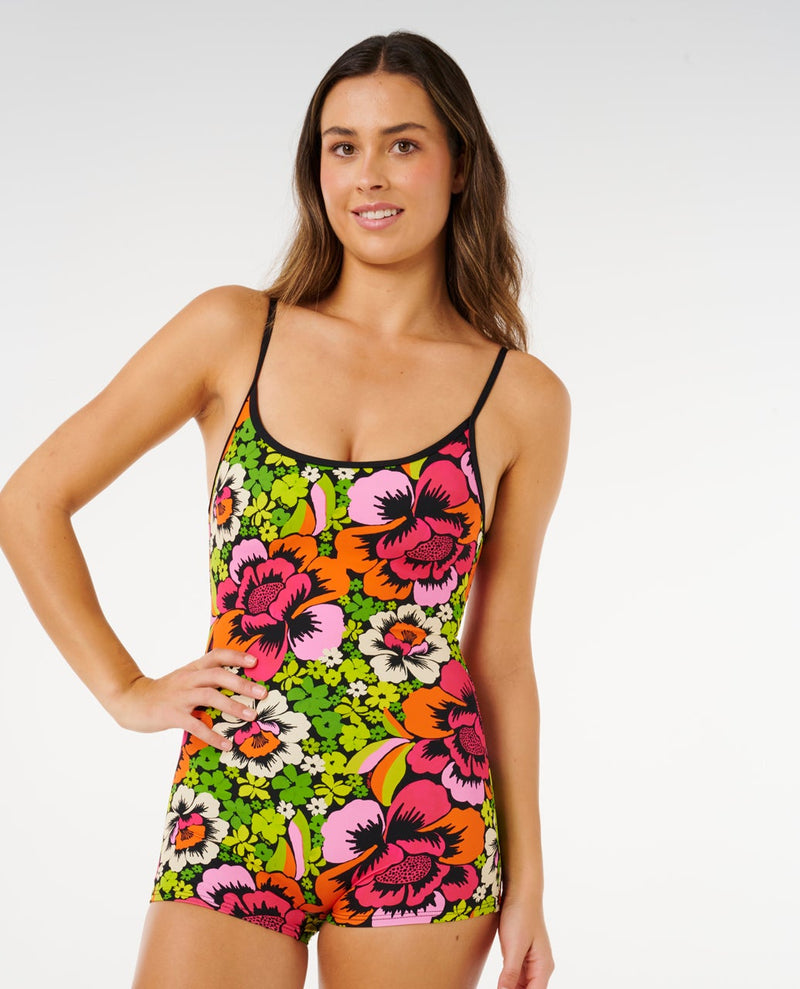 Load image into Gallery viewer, Rip Curl Women's Blooming Short Jane Swim Suit Bloom 0XNWSW-2846
