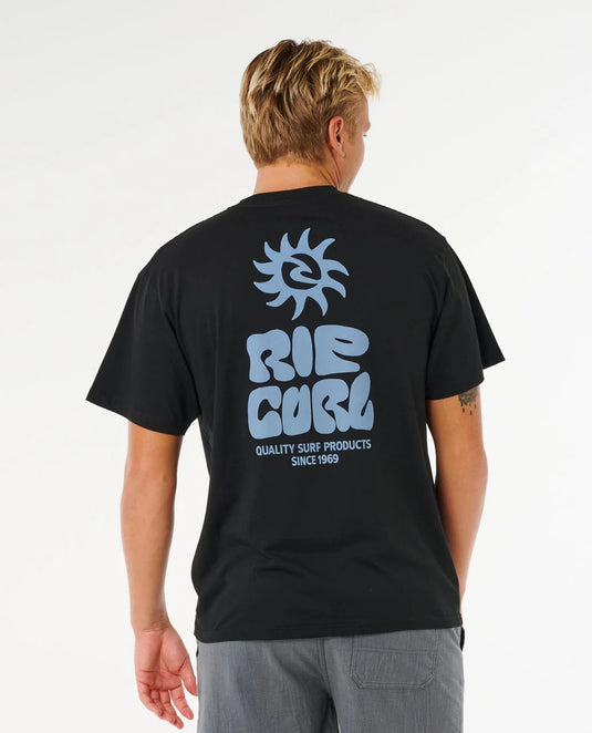 Rip Curl Men's Pacific Rinse Glass Off Tee Black 0XPMTE_0090