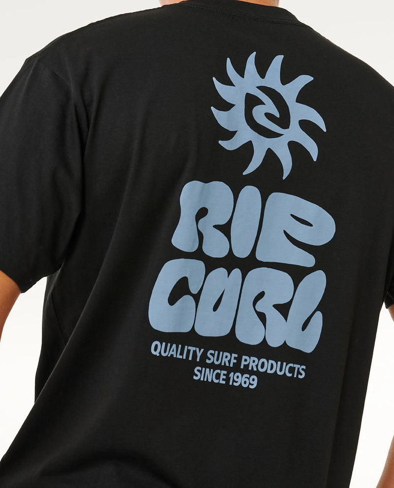 Load image into Gallery viewer, Rip Curl Men's Pacific Rinse Glass Off Tee Black 0XPMTE_0090

