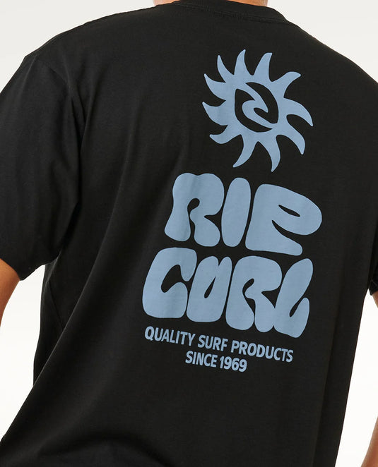 Rip Curl Men's Pacific Rinse Glass Off Tee Black 0XPMTE_0090