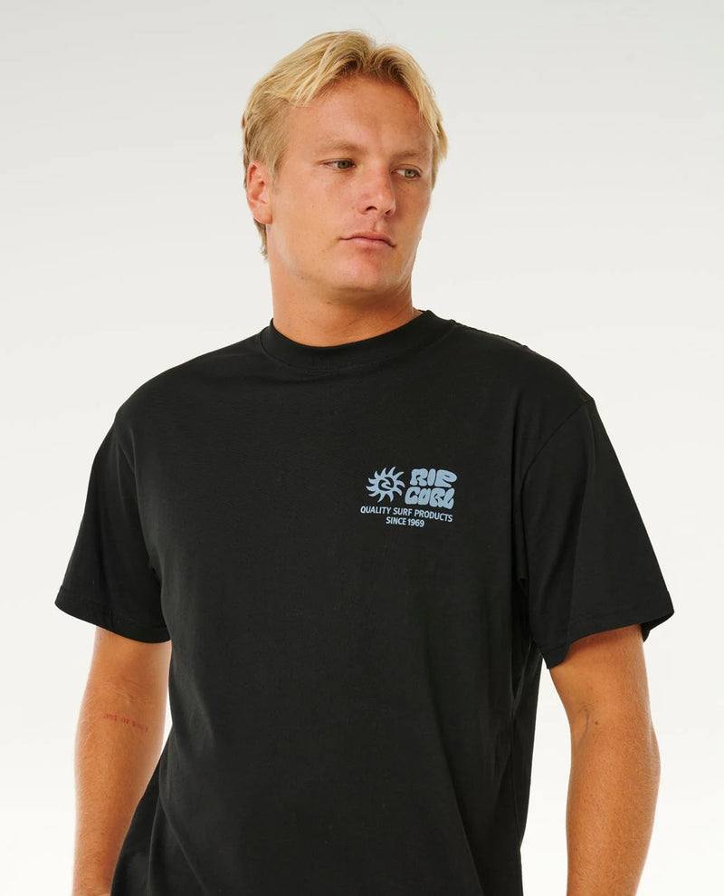 Load image into Gallery viewer, Rip Curl Men's Pacific Rinse Glass Off Tee Black 0XPMTE_0090
