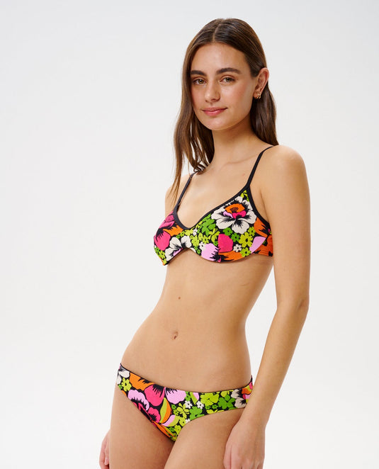 Rip Curl Women's Carioca Reversible Full Coverage Bikini Bottom Bloom 0XPWSW-2846