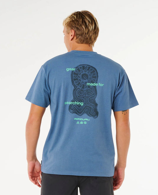 Rip Curl Men's Search Sundial Tee Bluefin 0XRMTE_2361