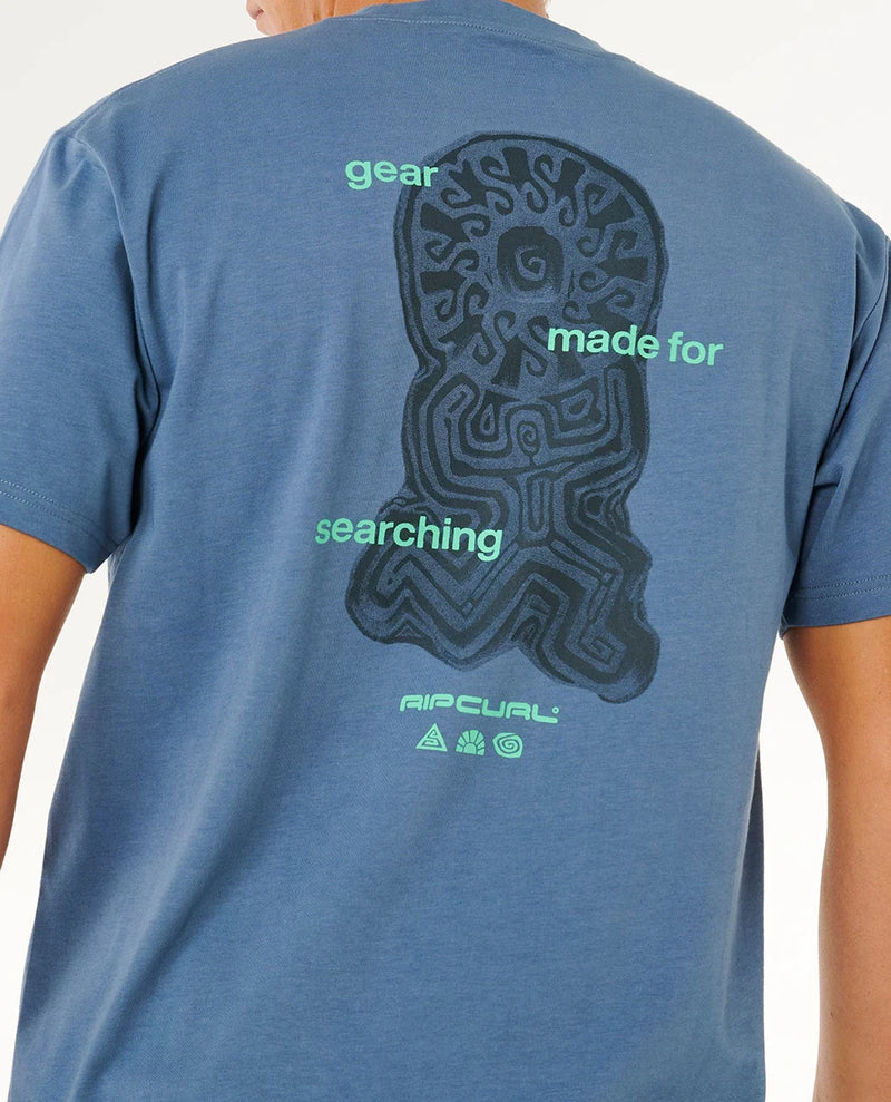 Load image into Gallery viewer, Rip Curl Men's Search Sundial Tee Bluefin 0XRMTE_2361
