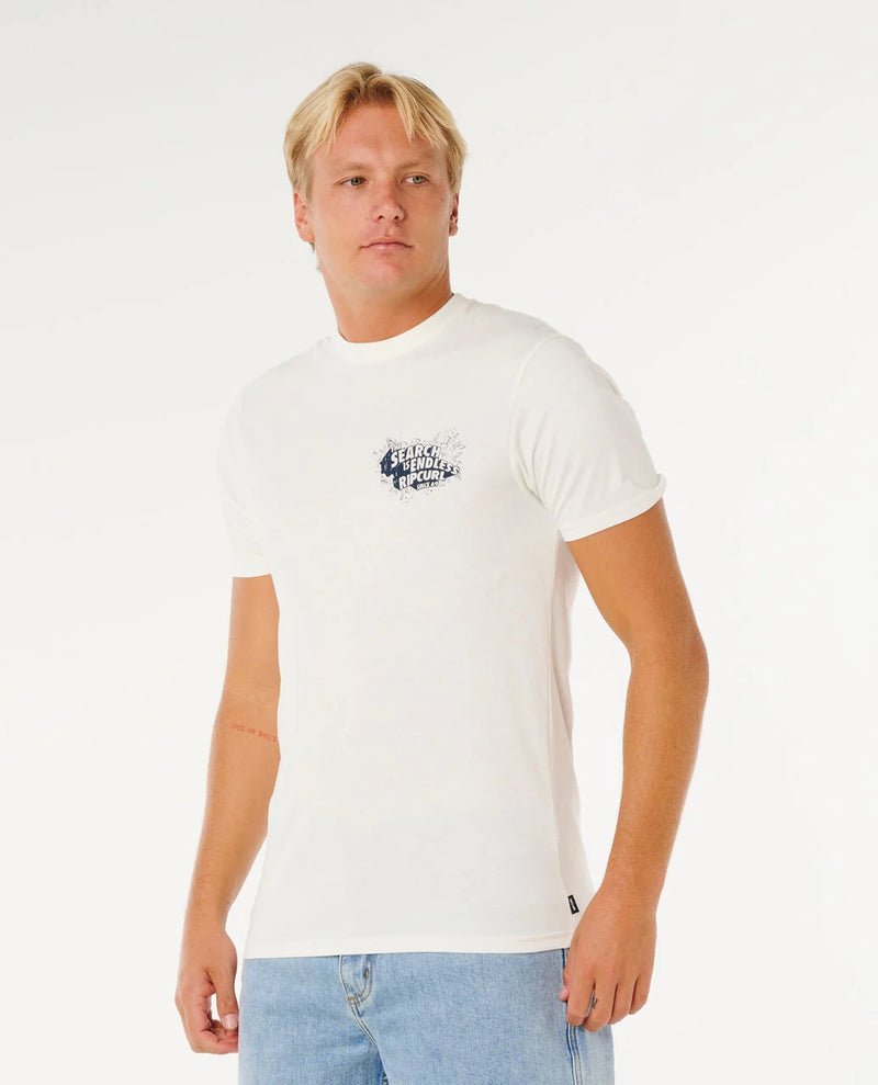 Load image into Gallery viewer, Rip Curl Men's Keep On Trucking T-shirt Bone 0XWMTE_3021
