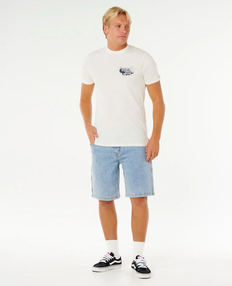 Load image into Gallery viewer, Rip Curl Men's Keep On Trucking T-shirt Bone 0XWMTE_3021

