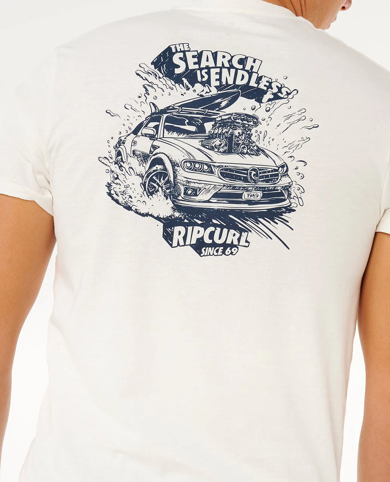Load image into Gallery viewer, Rip Curl Men's Keep On Trucking T-shirt Bone 0XWMTE_3021
